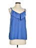 I Heart Ronson 100% Polyester Blue Sleeveless Blouse Size XS - photo 1