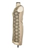 Elle Graphic Tan Cocktail Dress Size S - photo 5