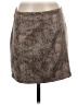 Gilli Animal Print Brown Faux Leather Skirt Size S - photo 1
