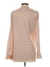 Calvin Klein 100% Polyester Tan Long Sleeve Blouse Size S - photo 2