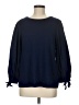 Crown & Ivy Blue Long Sleeve Blouse Size M - photo 1