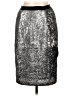INA 100% Polyester Metallic Silver Formal Skirt Size L - photo 1