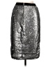 INA 100% Polyester Metallic Silver Formal Skirt Size L - photo 2
