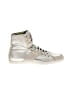 True Religion 100% Leather Metallic Silver Sneakers Size 6 - photo 1