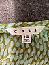 CAbi 100% Polyester Green Short Sleeve Blouse Size XS - photo 7
