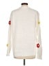 Unbranded 100% Polyester Floral White Pullover Sweater Size L - photo 2