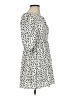 Assorted Brands 100% Viscose Polka Dots Ivory Casual Dress Size XS - photo 4
