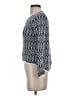 Ann Taylor LOFT 100% Linen Chevron-herringbone Blue Pullover Sweater Size XS - photo 5
