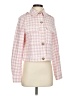 Zara Checkered-gingham Pink Jacket Size XS - photo 1