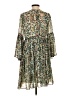 Assorted Brands Print Green Casual Dress Size 4 - photo 2