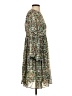 Assorted Brands Print Green Casual Dress Size 4 - photo 4