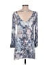 Millibon 100% Rayon Paisley Blue Casual Dress Size S - photo 2
