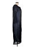 Line & Dot 100% Polyester Black Blue Casual Dress Size L - photo 4
