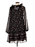 Old Navy 100% Polyester Floral Black Casual Dress Size L - photo 2