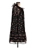 Old Navy 100% Polyester Floral Black Casual Dress Size L - photo 4