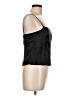 Worth 100% Silk Black Leather Top Size 10 - photo 4