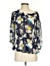 Old Navy 100% Polyester Blue 3/4 Sleeve Blouse Size S - photo 1