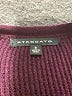 Staccato Stripes Purple Burgundy Pullover Sweater Size S - photo 7