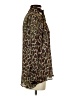 Zara Animal Print Brown Long Sleeve Blouse Size S - photo 4