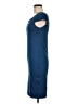 Unbranded Solid Blue Casual Dress Size M - photo 5