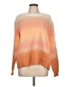 Candace Cameron Bure Tie-dye Orange Pullover Sweater Size L - photo 1