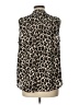 Vince Camuto Animal Print Brown Sleeveless Blouse Size L - photo 2