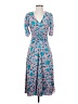 Unbranded Floral Blue Casual Dress Size XS (estimated) - photo 1