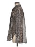 Mystree 100% Polyester Animal Print Silver Long Sleeve Blouse Size M - photo 5