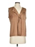 Vince Camuto 100% Polyester Tan Sleeveless Blouse Size 4 - photo 1