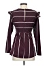 True Destiny 100% Polyester Burgundy Long Sleeve Blouse Size S - photo 2
