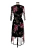 En Focus Studio Floral Black Cocktail Dress Size 6 - photo 2