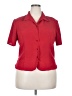 Laura Scott 100% Polyester Red Short Sleeve Blouse Size 18 - photo 1