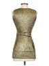 Cache 100% Polyester Metallic Gold Cocktail Dress Size XS - photo 2