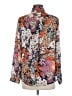 Unbranded 100% Polyester Print Orange Long Sleeve Blouse Size M - photo 2