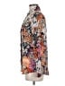 Unbranded 100% Polyester Print Orange Long Sleeve Blouse Size M - photo 5