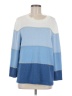 Alfred Dunner Color Block Blue Pullover Sweater Size EU 40 / US 10 - photo 1