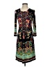 Chequer Paisley Black Casual Dress Size 4 - photo 1