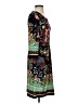 Chequer Paisley Black Casual Dress Size 4 - photo 4