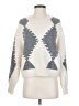 Böhme Chevron-herringbone White Pullover Sweater Size XS - Sm - photo 1