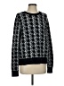 Lou & Grey 100% Nylon Houndstooth Black Pullover Sweater Size S - photo 1