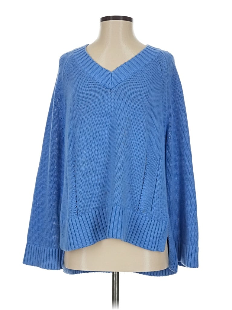 Pre-owned Jcrew Pullover Sweater In Blue