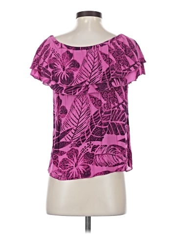 Serendipity Maui Short Sleeve Blouse (view 2)