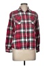 Natural Reflections 100% Cotton Plaid Red Long Sleeve Button-Down Shirt Size M - photo 1