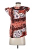 Odille Orange Short Sleeve Blouse Size 0 - photo 2