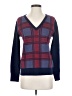 Equipment Plaid Blue Pullover Sweater Size XS - photo 1