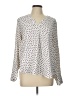 Ann Taylor Polka Dots Ivory Long Sleeve Blouse Size L - photo 1