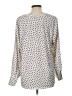 Ann Taylor Polka Dots Ivory Long Sleeve Blouse Size L - photo 2