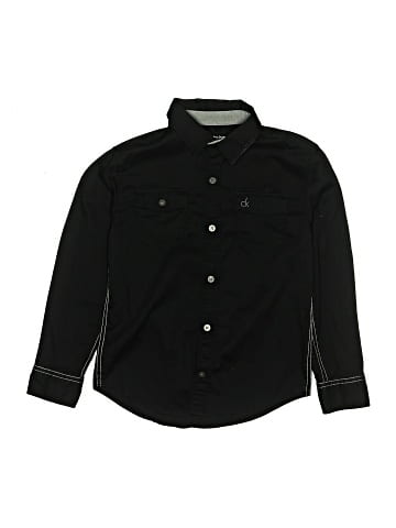 CALVIN KLEIN JEANS Long Sleeve Button-Down Shirt (view 1)