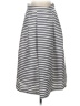 BB Dakota Stripes Gray Casual Skirt Size 2 - photo 1
