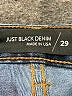 Just Black Chevron-herringbone Blue Jeans Size 29 waist - photo 7